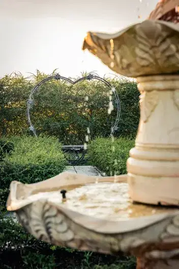Detalle de la arquitectura de la villa